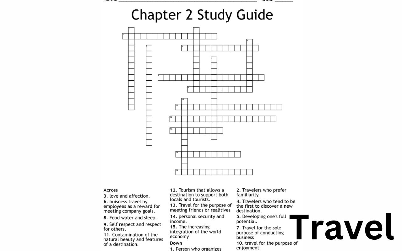 Travel Guide Crossword Clue